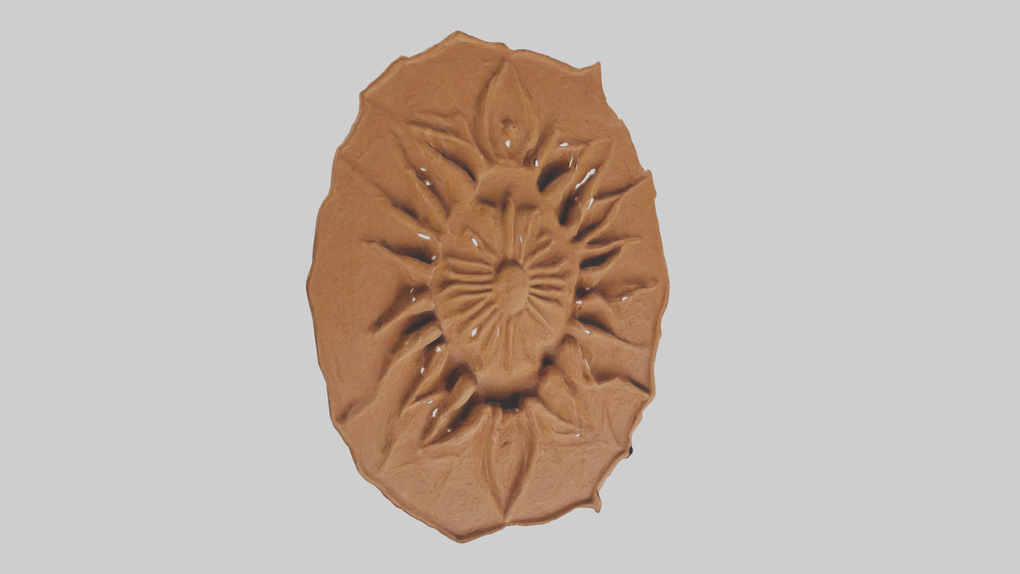 3D model Handcrafted Clay Wall Art VR / AR / low-poly