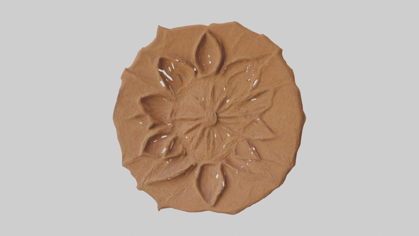 3D model Handcrafted Clay Wall Art VR / AR / low-poly