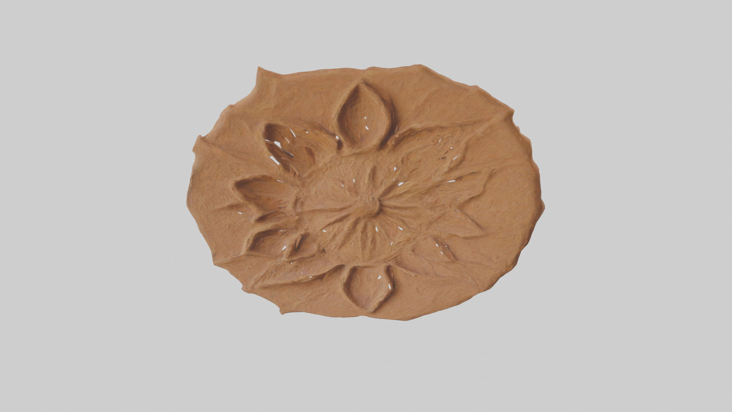 3D model Handcrafted Clay Wall Art VR / AR / low-poly