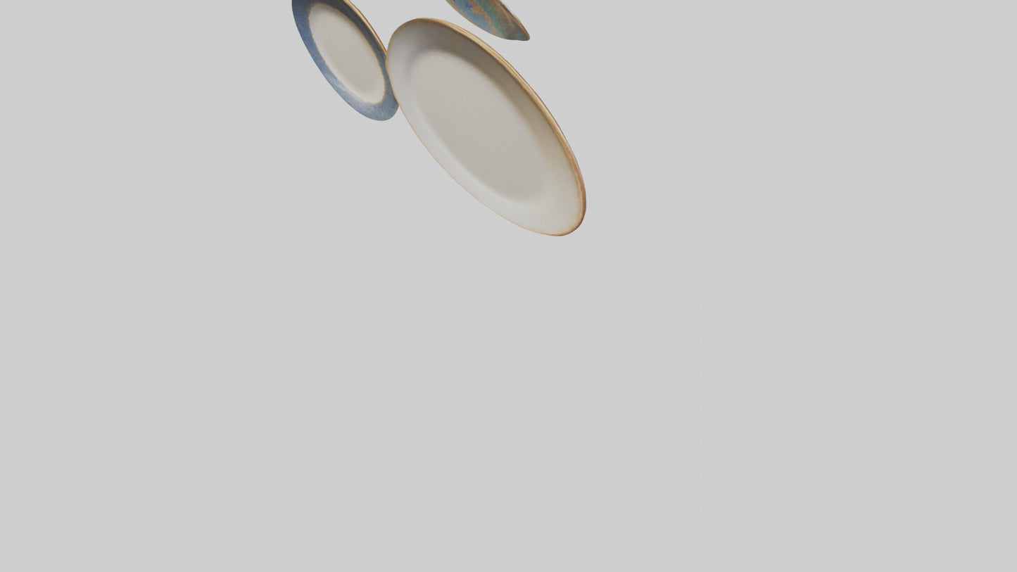 3D model Handcrafted Decorative Plates VR / AR / low-poly