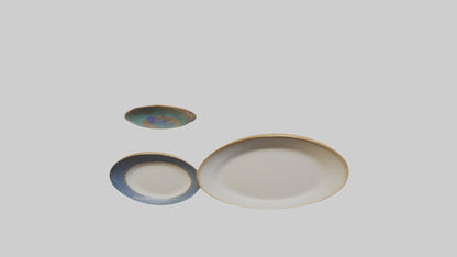 3D model Handcrafted Decorative Plates VR / AR / low-poly