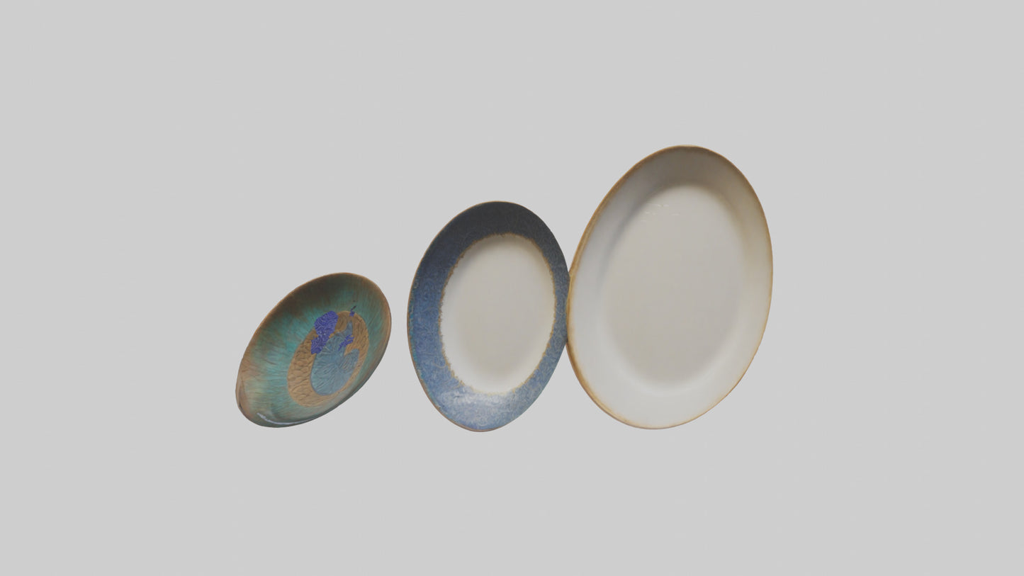 3D model Handcrafted Decorative Plates VR / AR / low-poly