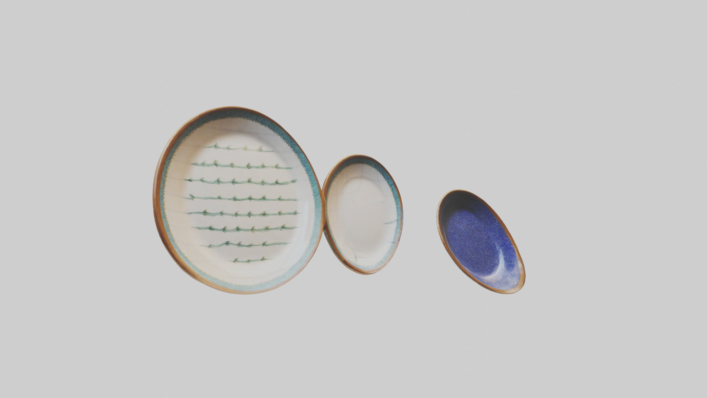 3D model Handcrafted Decorative Plates VR / AR / low-poly