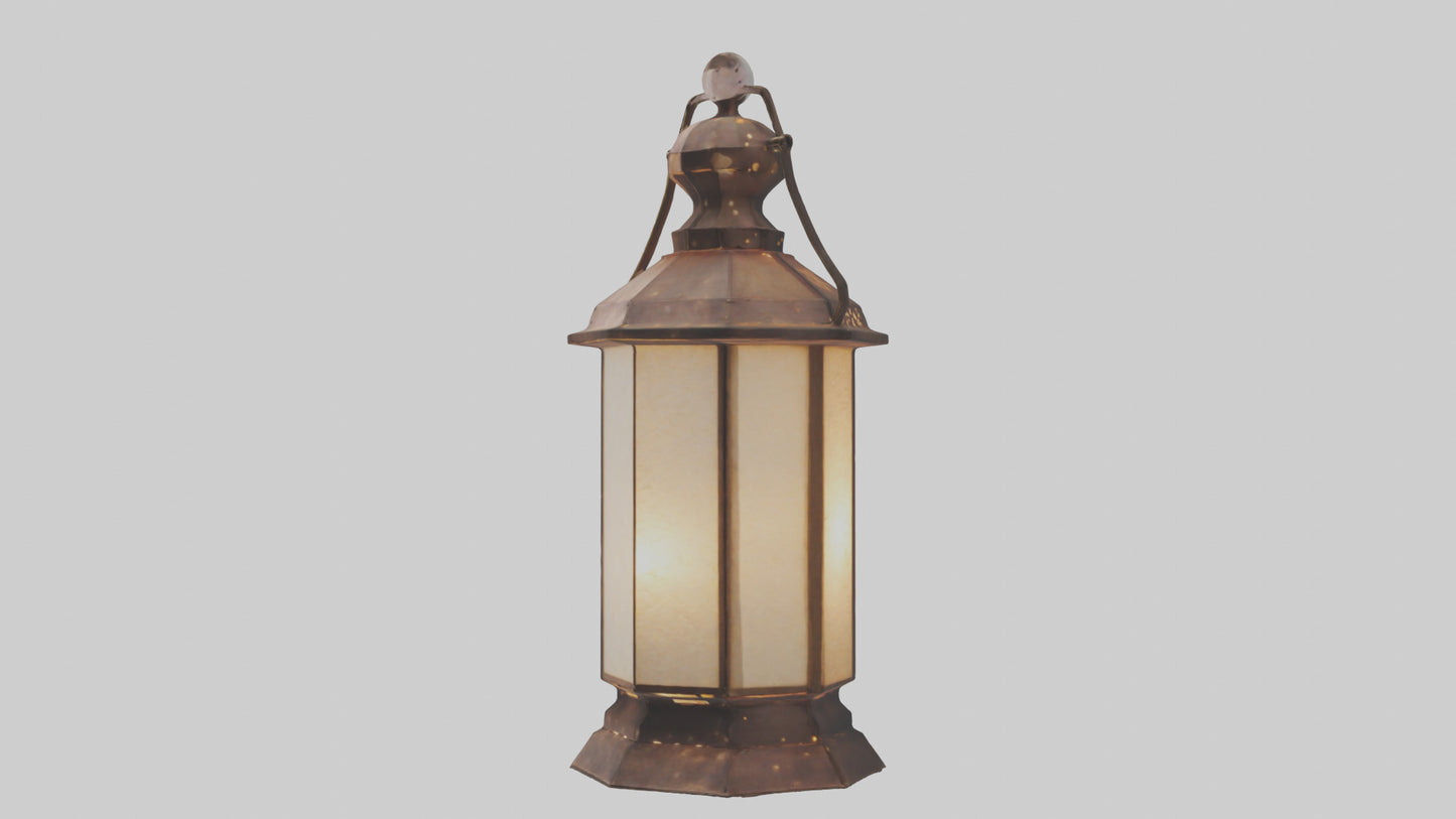 3D model Handcrafted lantern model VR / AR / low-poly