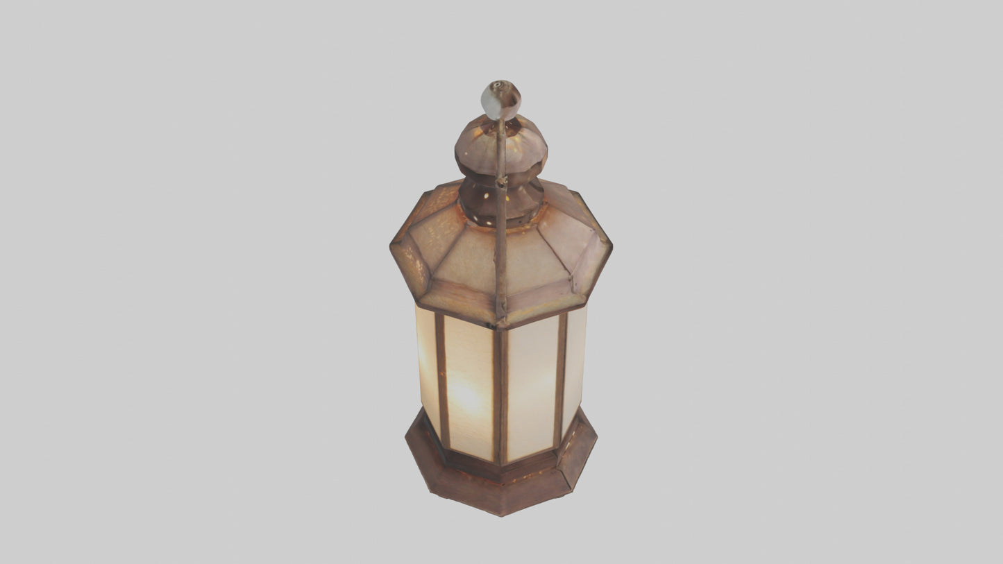3D model Handcrafted lantern model VR / AR / low-poly