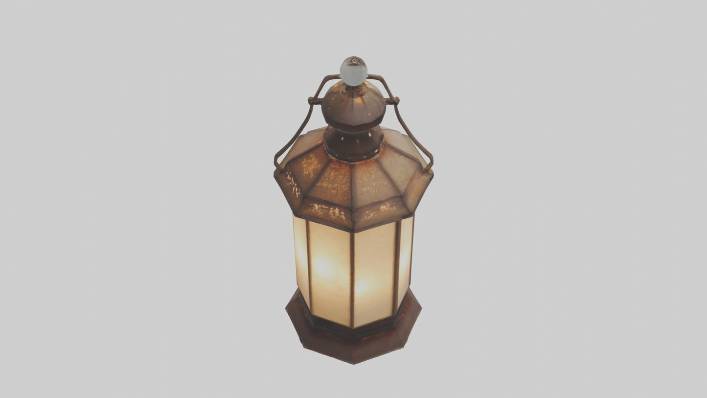 3D model Handcrafted lantern model VR / AR / low-poly