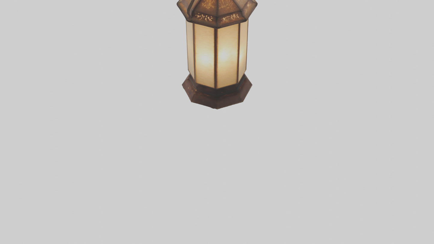 3D model Handcrafted lantern model VR / AR / low-poly