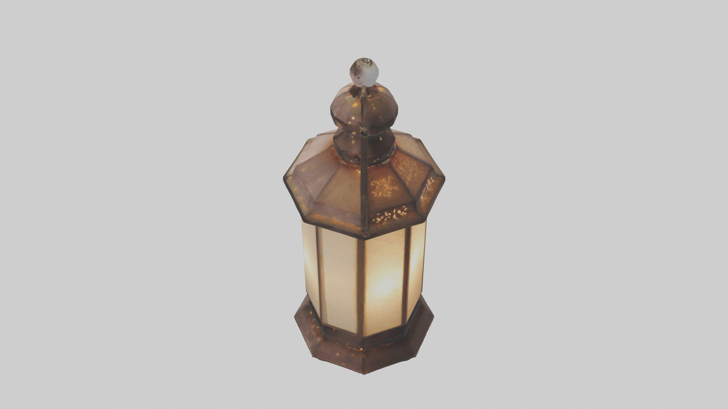 3D model Handcrafted lantern model VR / AR / low-poly