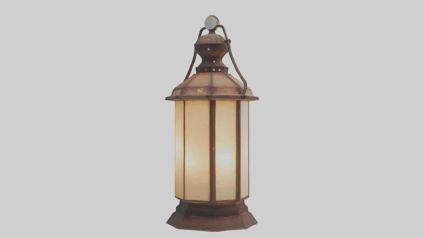 3D model Handcrafted lantern model VR / AR / low-poly