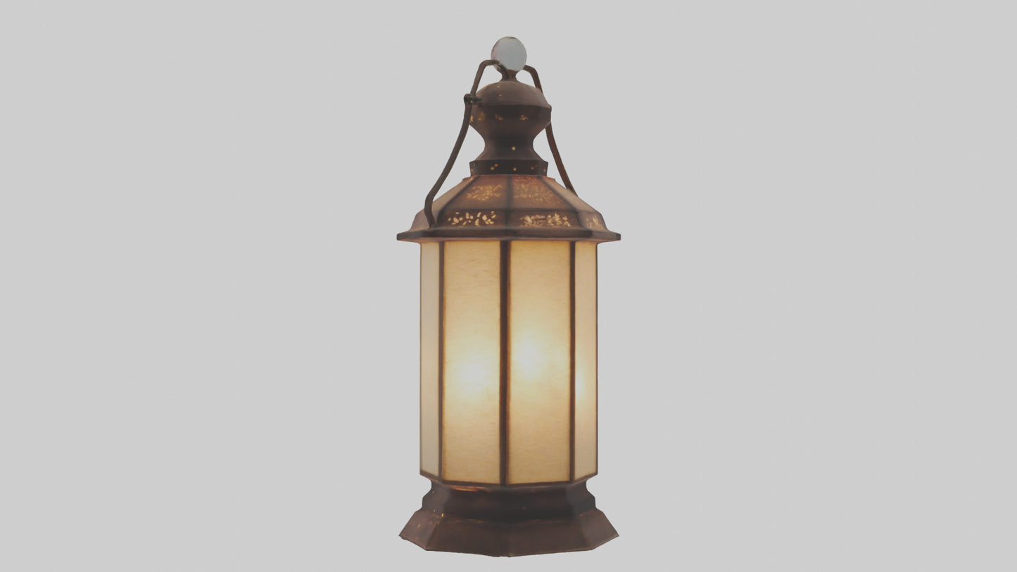 3D model Handcrafted lantern model VR / AR / low-poly