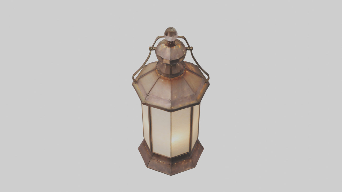 3D model Handcrafted lantern model VR / AR / low-poly