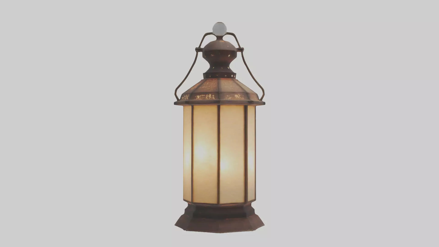 3D model Handcrafted lantern model VR / AR / low-poly