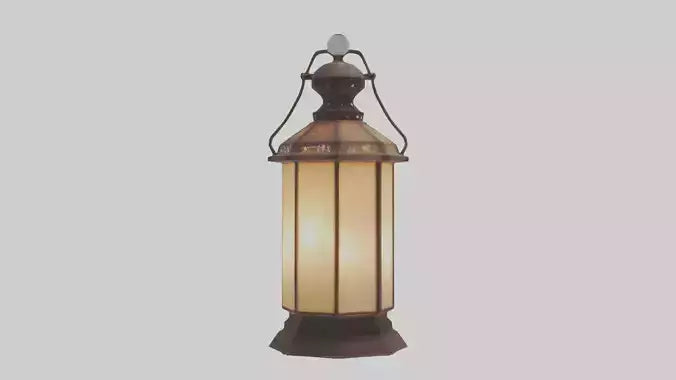 3D model Handcrafted lantern model VR / AR / low-poly