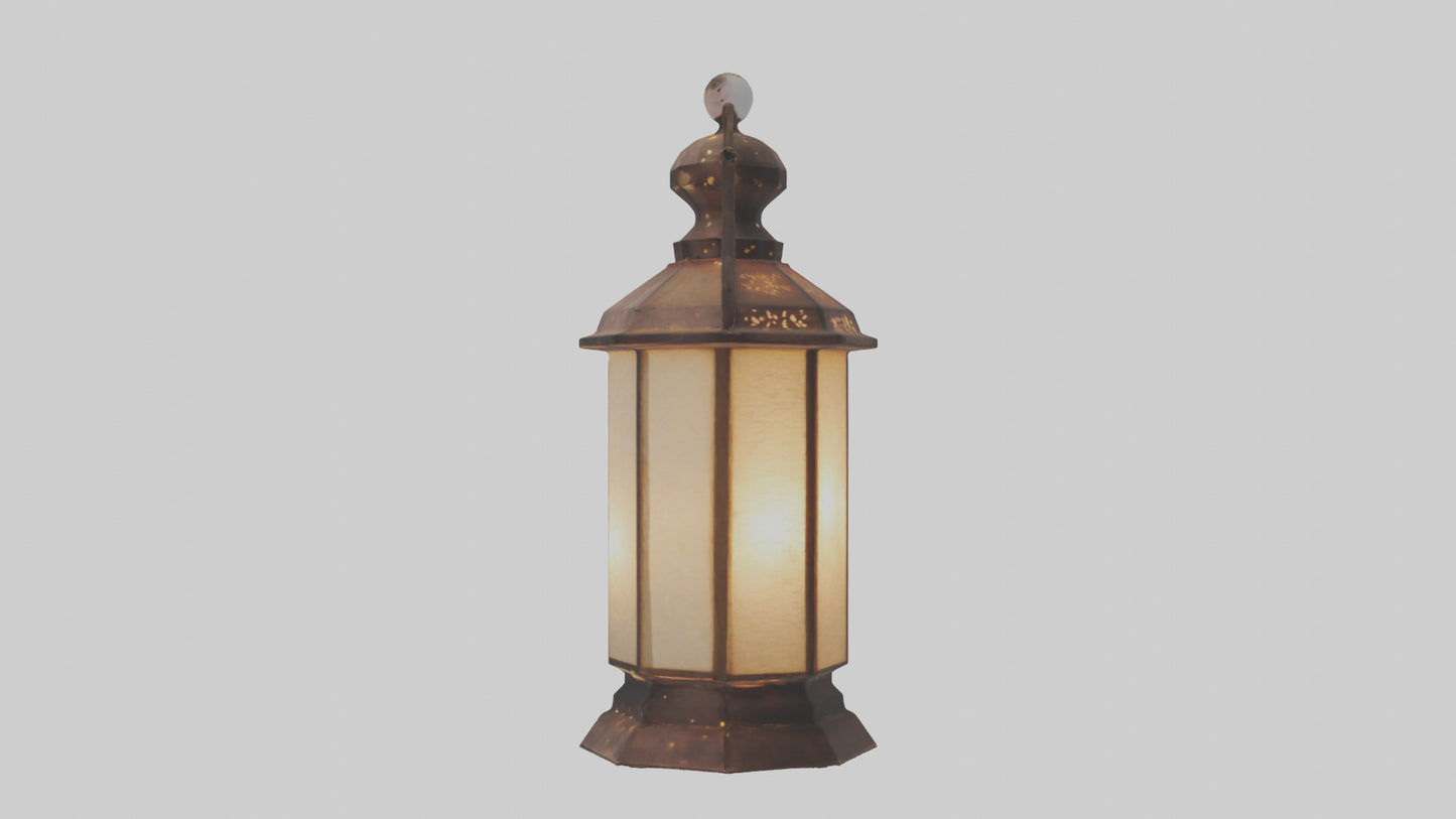 3D model Handcrafted lantern model VR / AR / low-poly