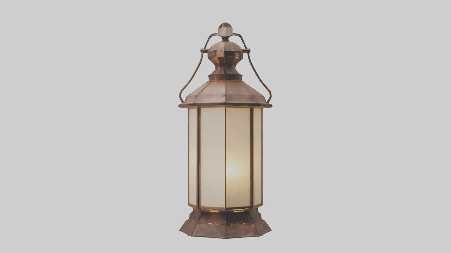 3D model Handcrafted lantern model VR / AR / low-poly