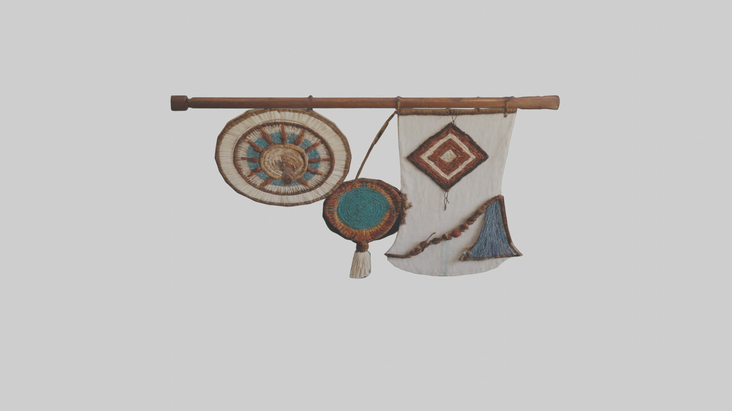 3D model Handcrafted Wall Hangings VR / AR / low-poly