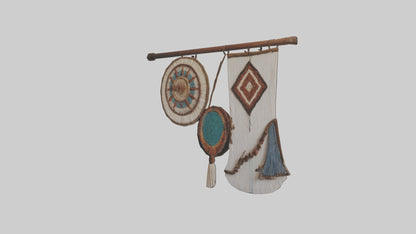 3D model Handcrafted Wall Hangings VR / AR / low-poly