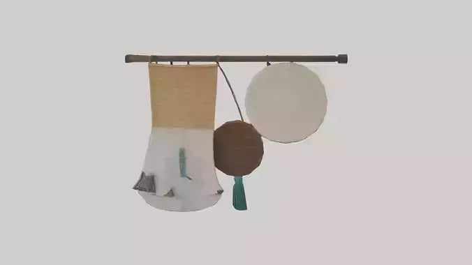 3D model Handcrafted Wall Hangings VR / AR / low-poly