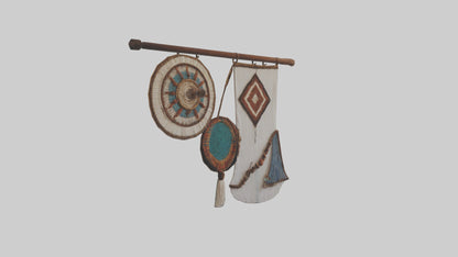 3D model Handcrafted Wall Hangings VR / AR / low-poly