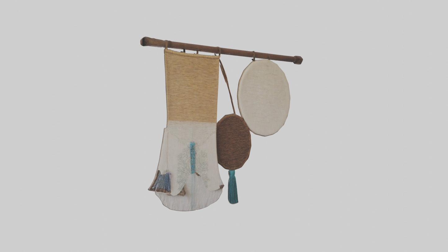 3D model Handcrafted Wall Hangings VR / AR / low-poly