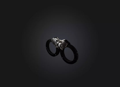 3D model handcuff VR / AR / low-poly