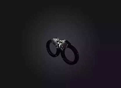 3D model handcuff VR / AR / low-poly