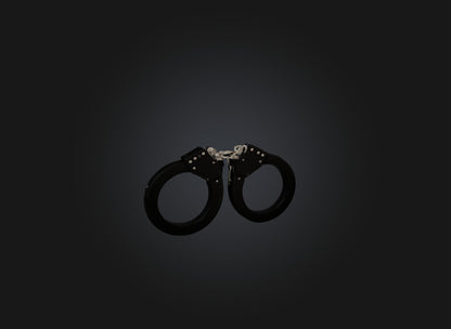 3D model handcuff VR / AR / low-poly