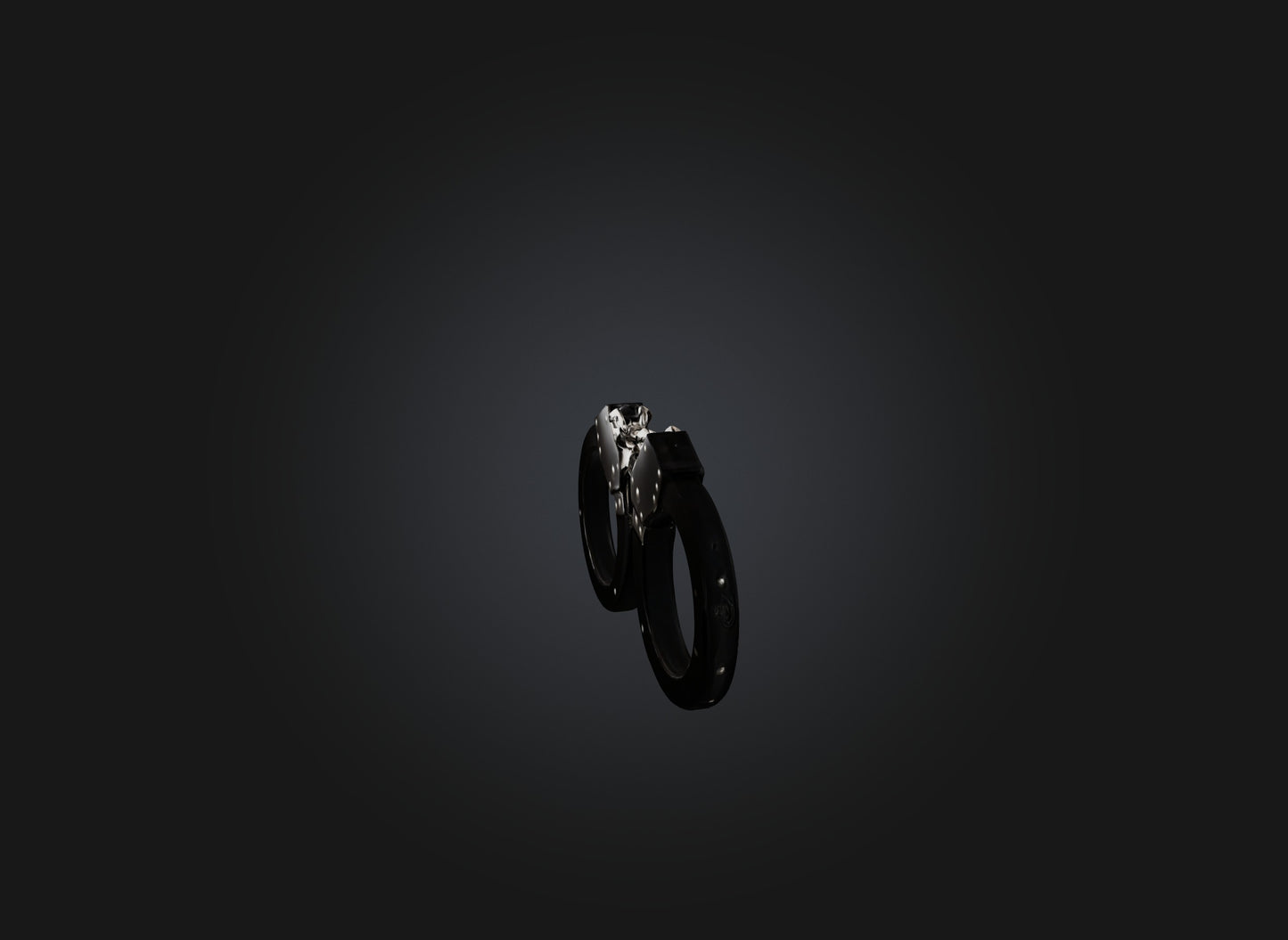 3D model handcuff VR / AR / low-poly