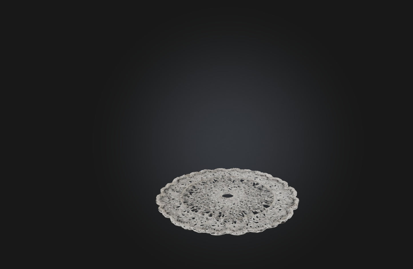 3D model Handmade Lace Doily VR / AR / low-poly