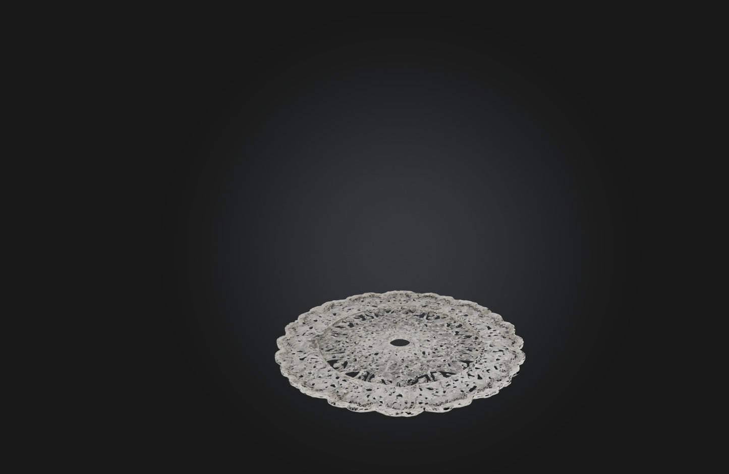 3D model Handmade Lace Doily VR / AR / low-poly
