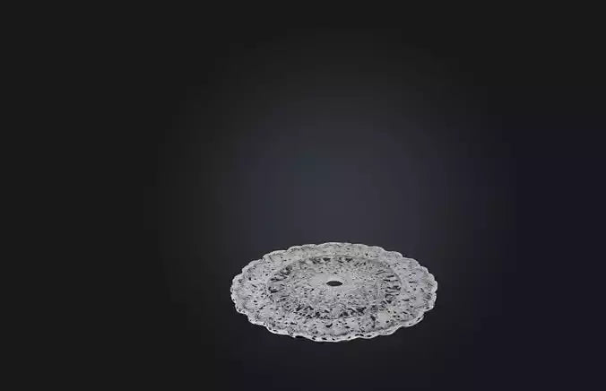 3D model Handmade Lace Doily VR / AR / low-poly