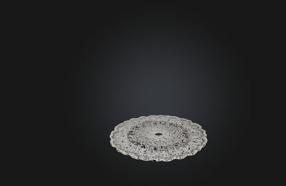 3D model Handmade Lace Doily VR / AR / low-poly