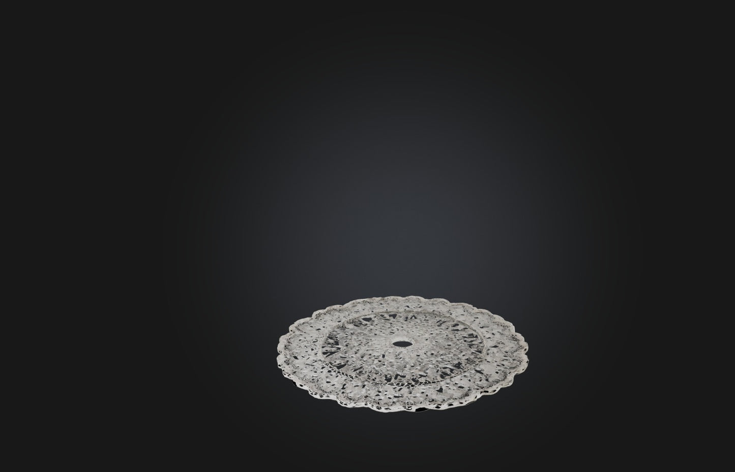 3D model Handmade Lace Doily VR / AR / low-poly