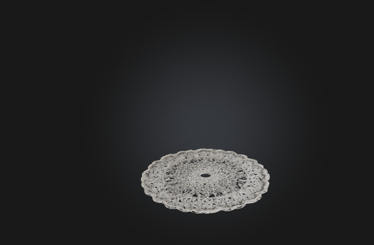 3D model Handmade Lace Doily VR / AR / low-poly