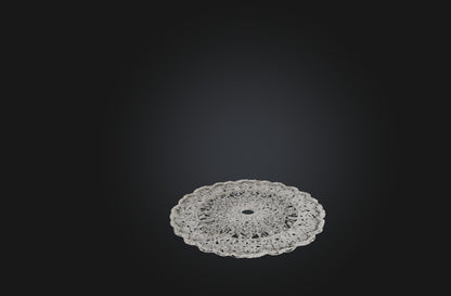 3D model Handmade Lace Doily VR / AR / low-poly