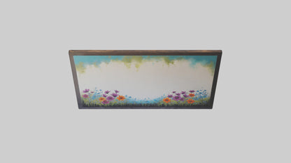 3D model Handpainted Canvas Art VR / AR / low-poly