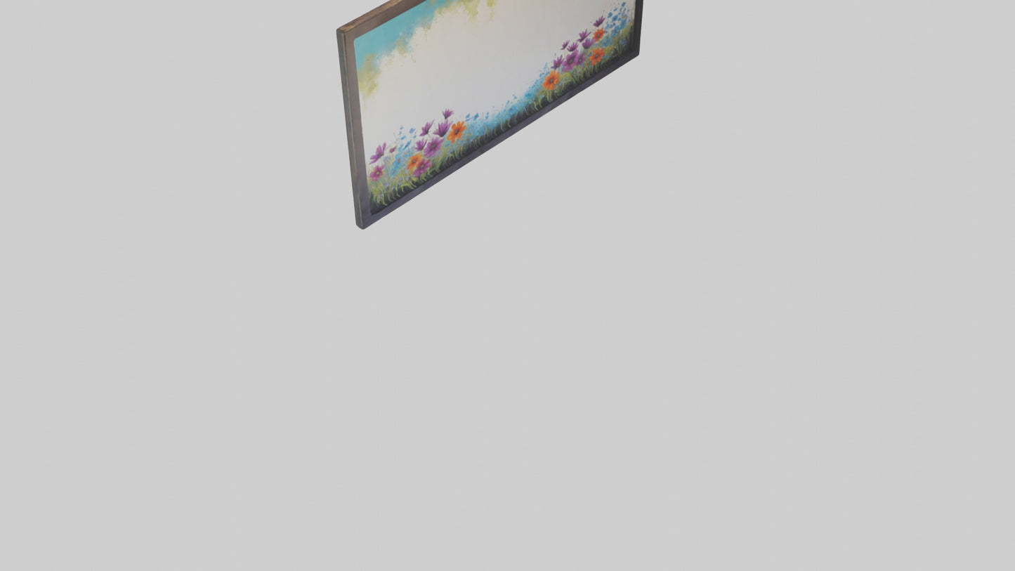 3D model Handpainted Canvas Art VR / AR / low-poly