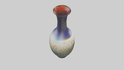 3D model Handpainted vase model VR / AR / low-poly