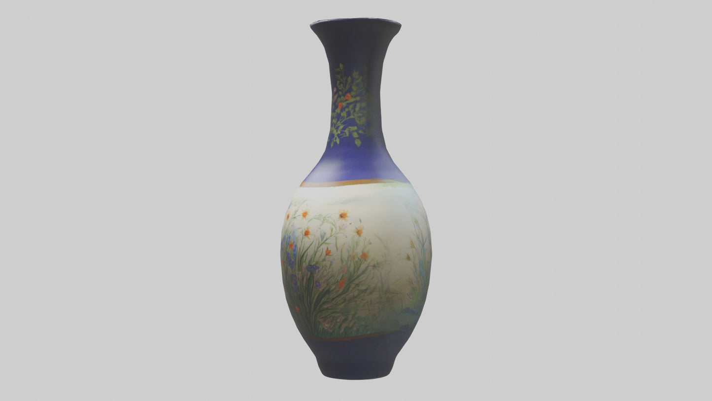 3D model Handpainted vase model VR / AR / low-poly