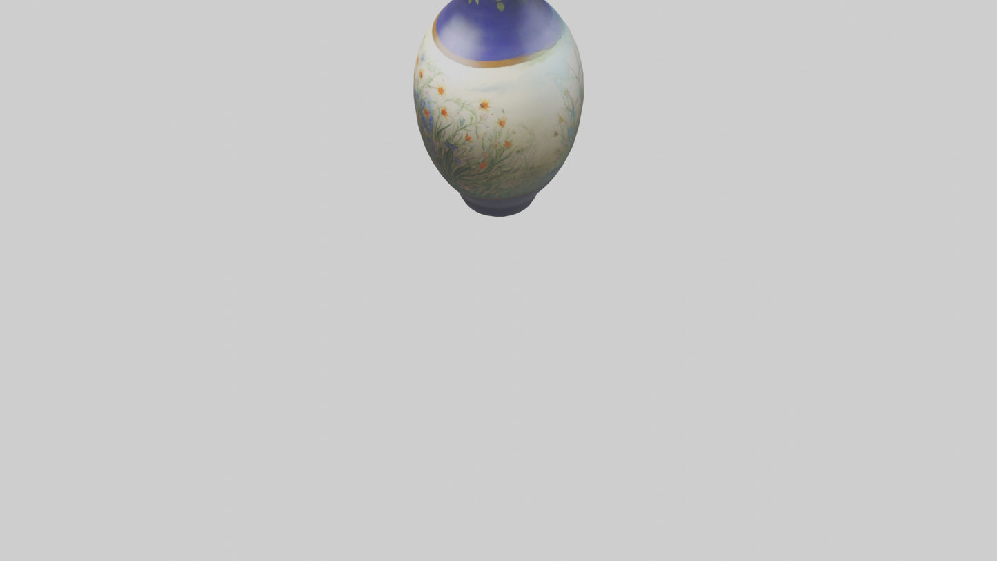 3D model Handpainted vase model VR / AR / low-poly