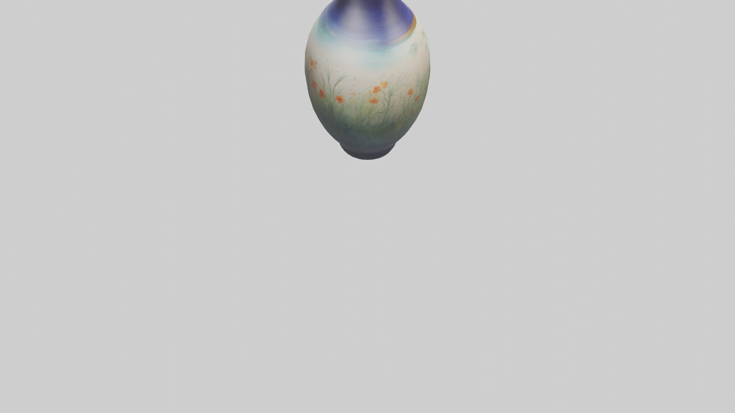 3D model Handpainted vase model VR / AR / low-poly