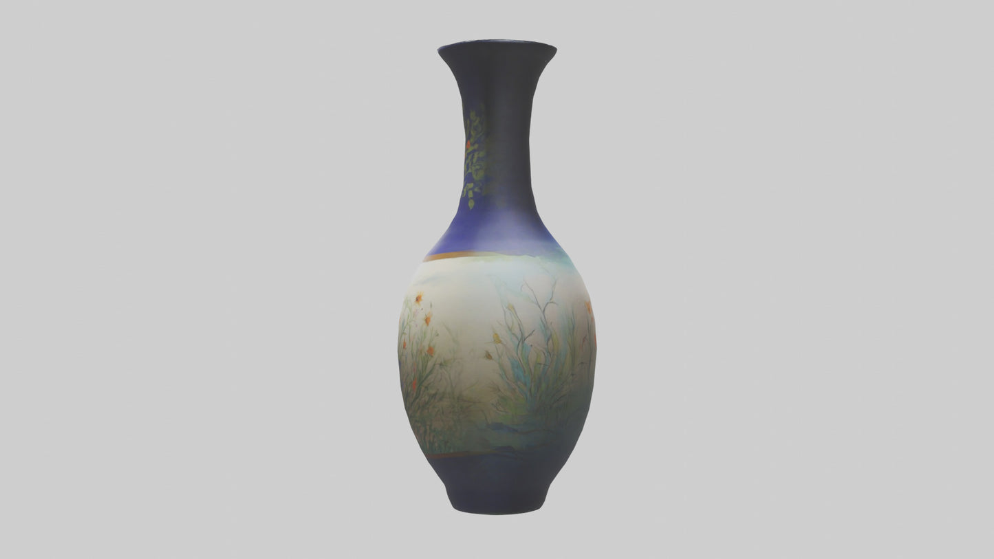 3D model Handpainted vase model VR / AR / low-poly