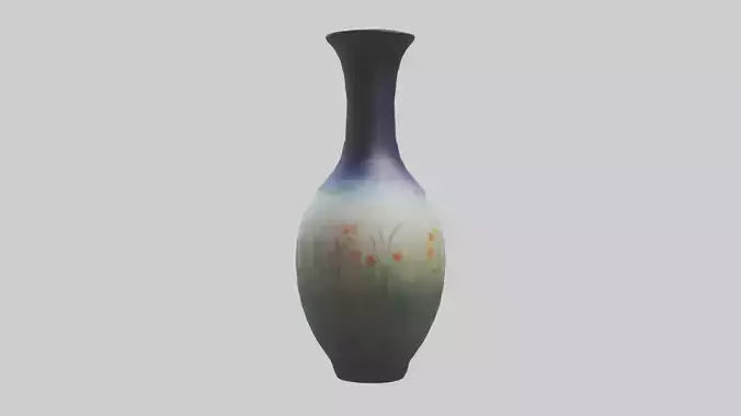 3D model Handpainted vase model VR / AR / low-poly