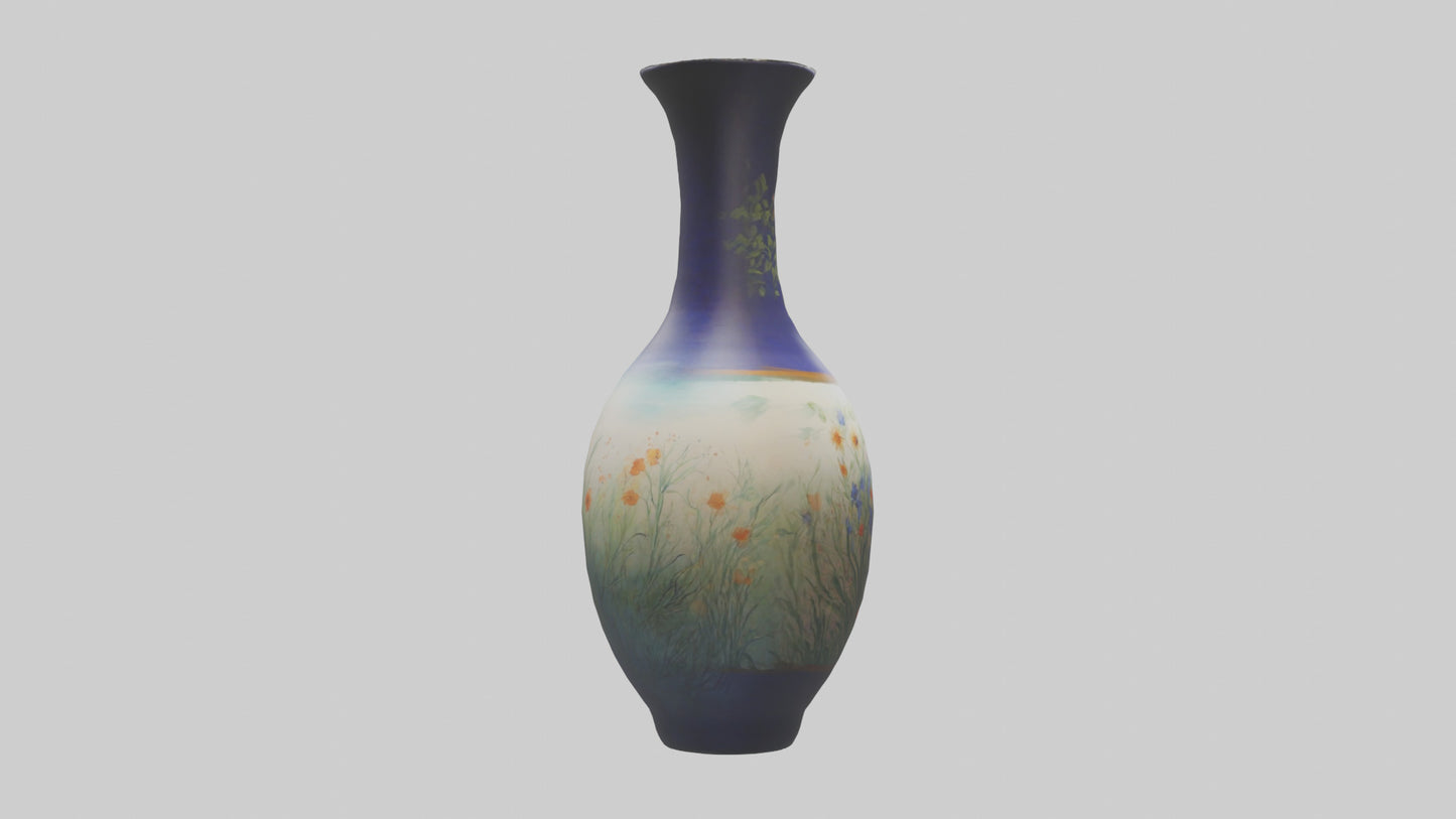 3D model Handpainted vase model VR / AR / low-poly