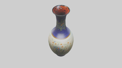 3D model Handpainted vase model VR / AR / low-poly