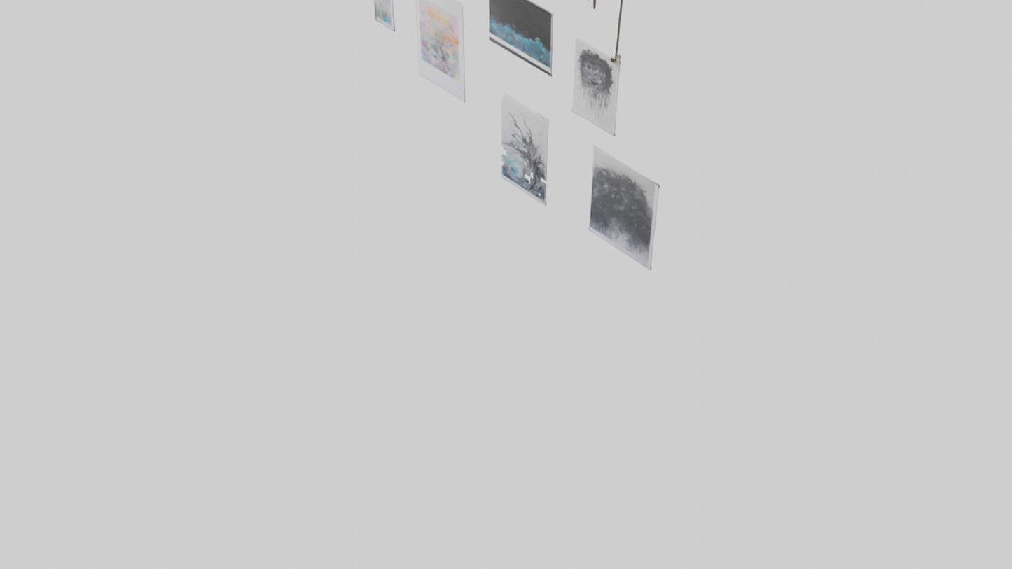 3D model Hanging Art Prints VR / AR / low-poly