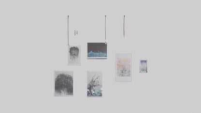 3D model Hanging Art Prints VR / AR / low-poly