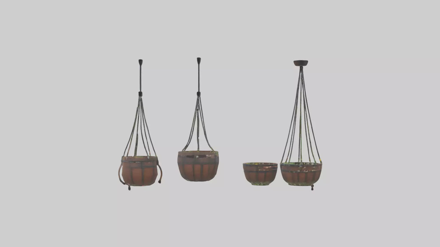 3D model Hanging Baskets VR / AR / low-poly