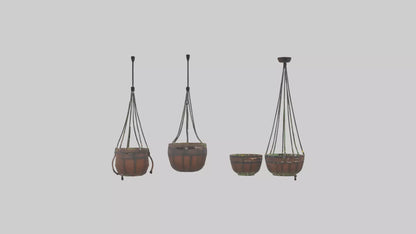 3D model Hanging Baskets VR / AR / low-poly