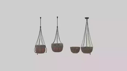 3D model Hanging Baskets VR / AR / low-poly